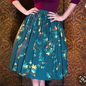 Pinup Girl Clothing Falling Leaves Jenny Skirt
